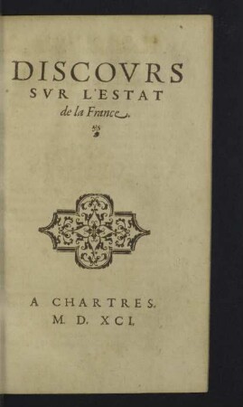 Discovrs svr l'estat de la France