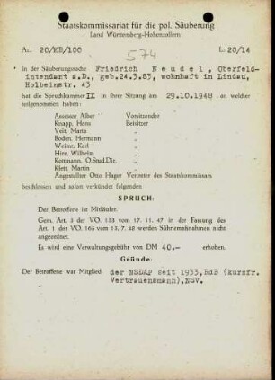 Neudel, Friedrich