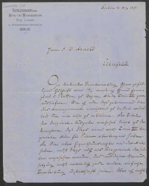 Brief an F. W. Arnold (Elberfeld) : 21.04.1871