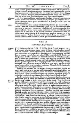 Cap. II. De Partibus Avium internis