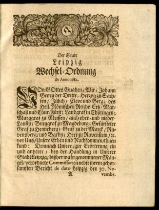 [Rescripten und Wechsel-Ordnungen]