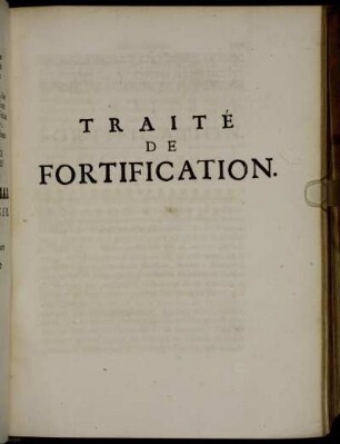 Traité De Fortification.