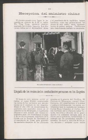 Recepción del ministro chino