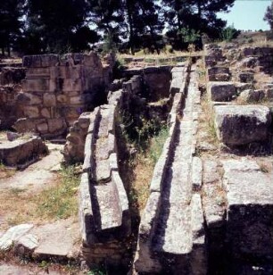 Agia Triada. Kanalisationssystem : Kreta, Agia Triada. Kanalisationssystem