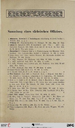 Sammlung eines sächsischen Offiziers (Nr. 1-1338)