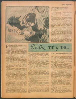 Entre tú y yo... : Cuento por Rafael Montaña