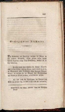 Sechzehnter Abschnitt