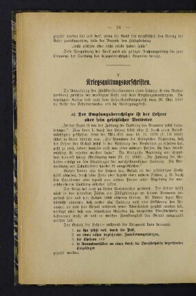 24-27, V. Kriegsquittungsvorschriften
