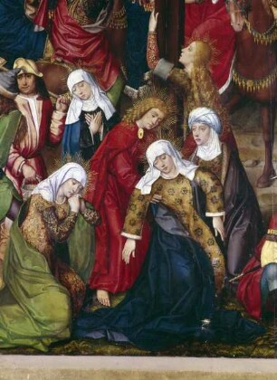Kalvarienberg mit Darstellung der Kreuztragung, Grablegung und Christus in der Vorhölle