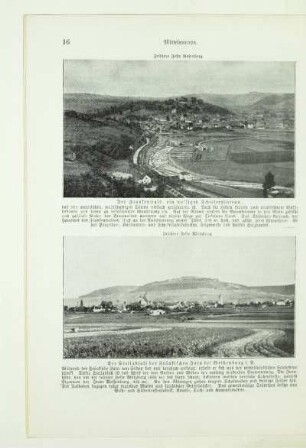 Der Steilabfall des Fränkischen Jura bei Weißenburg i.B.