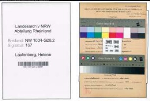 Entnazifizierung Helene Laufenberg , geb. 23.06.1902 (Postsekretaerin)