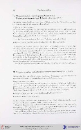 19. Altfranzösisches etymologisches Wörterbuch/DEAF