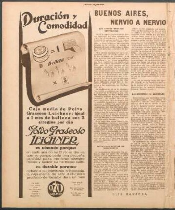 Buenos Aires, nervio a nervio