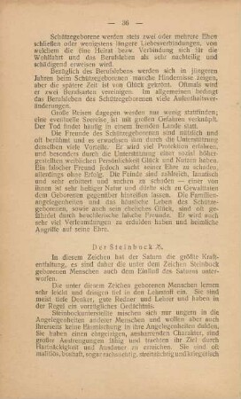Der Steinbock