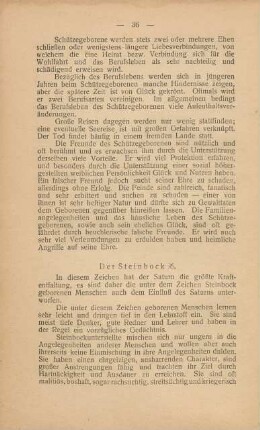 Der Steinbock