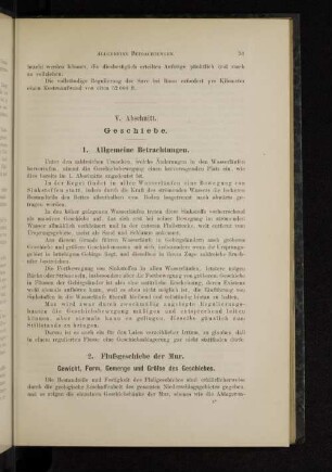 V. Abschnitt. Geschiebe.