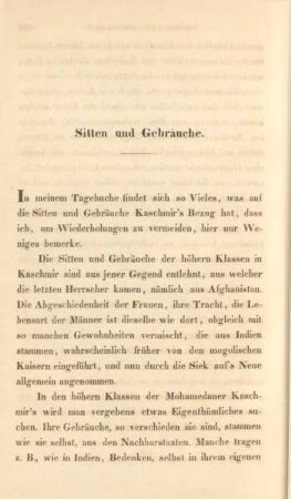Sitten und Gebräuche