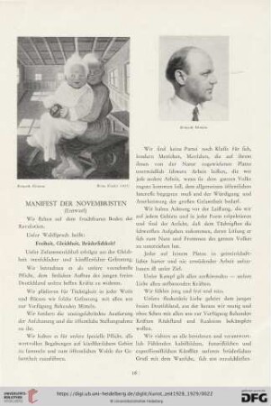 3: Manifest der Novembristen
