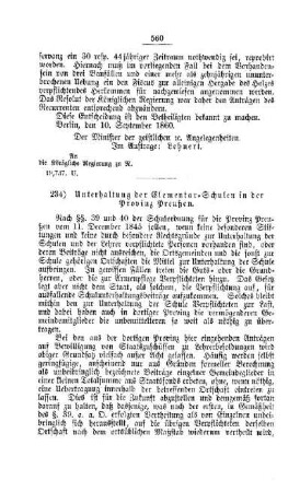 Unterhaltung der Elementar-Schulen in der Provinz Preußen : [V. Elementarschulwesen]