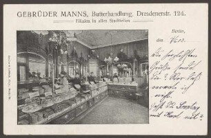 Ansichtskarte Butterhandlung an der Dresdener Straße
