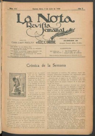 Crónica de la semana