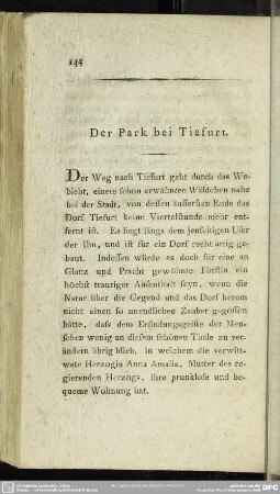 Der Park bei Tiefurt