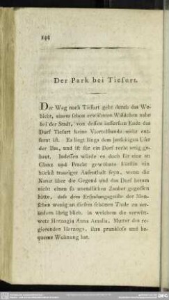 Der Park bei Tiefurt