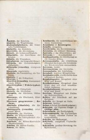 Lateinisch-deutsches Taschen-Buch medicinischer Fremdwörter