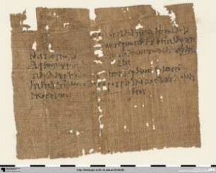 Fragment eines Pachtvertrages