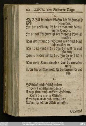 [XXVIII. am Geburts-Tage]