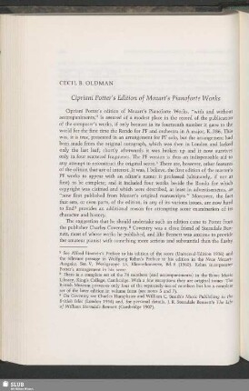 Cipriani Potter's Edition of Mozart's Pianoforte Works