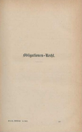 Obligationen-Recht.