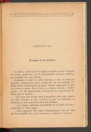 Capítulo XX - El ataque de los beduinos
