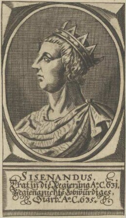 Bildnis von Sisenandus, König der Westgoten