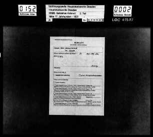 Spoercken [betrifft den Zweiten Schlesischen Krieg]