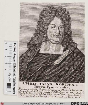 Bildnis Christian Kortholt