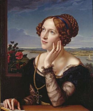 Frau Wilhelmine Begas, die Gattin des Künstlers