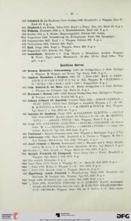 [Geistliche Herren, Aebte, Pröpste etc. ] (Nr. 680-879)