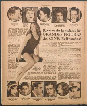 ¿Qué es de la vida de las grandes figuras del cine, eclipsadas?