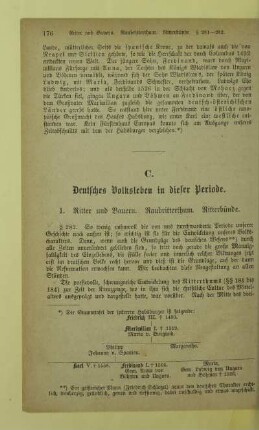 C. Deutsches Volksleben in dieser Periode
