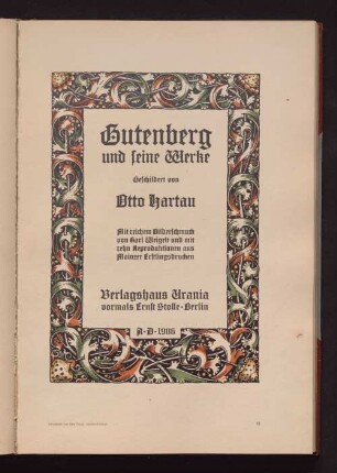 Ornament von Otto Hupp, Psalter Gotisch