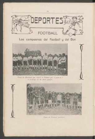 Football - [Fotografías] : Los campeones del Football y del Box