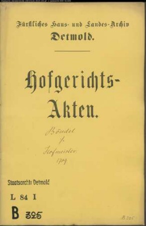 Böndel, Ludwigs Witwe gegen Gerd Hofmeisters Witwe