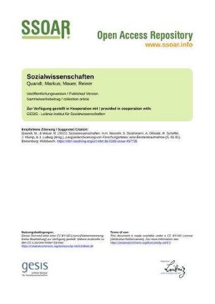 Sozialwissenschaften