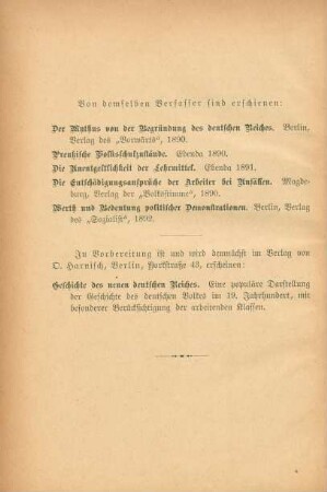 Von demselben Verfasser sind derschienen: