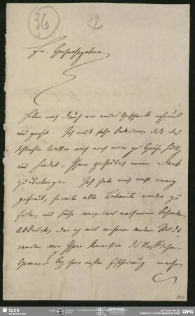 Eigenh. Brief von Philipp Joseph von Rehfues an August Wilhelm von Schlegel, Bonn, 11.04.1828