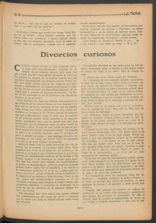 Divorcios curiosos