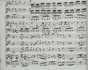 Arie des Leucippo "Nel lasciarti o Padre amato", Atto I/Scena I. Seite 34 der Partitur