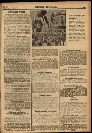 Zweite Ausgabe vom Donnerstag, den 27. Dezember 1934.