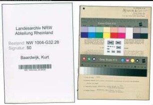 Entnazifizierung Kurt Baardwijk , geb. 14.09.1892 (Kreissekretaer)